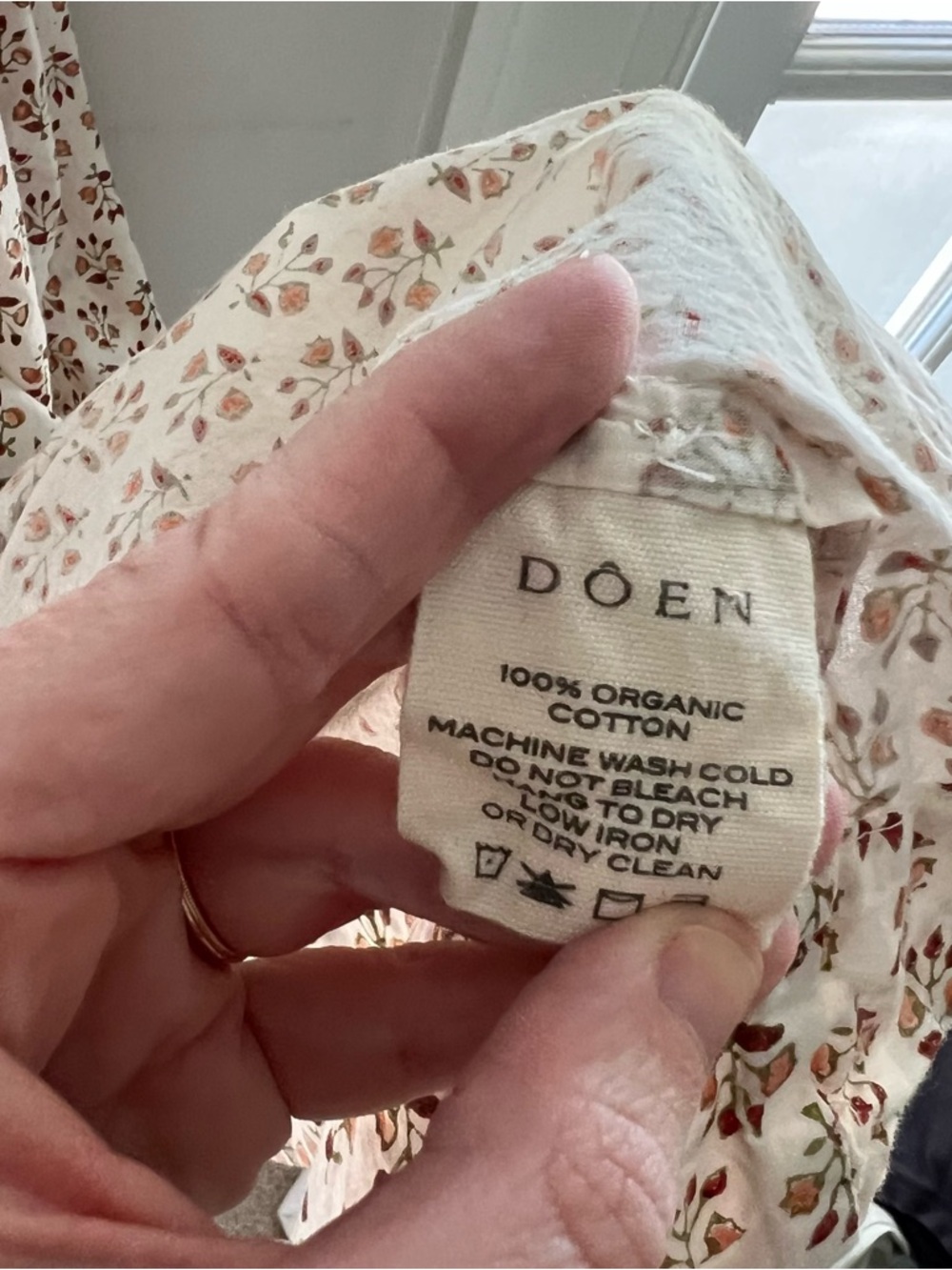 Doen Floral Cotton Belted Midi Dress - Picture 7 of 7